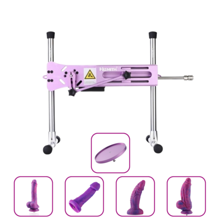 Pro 1 Premium Smart APP Sex Machine paquete Purple Poison