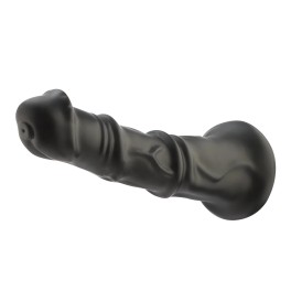 Anale Fantasy Dildo Zwart Opzetstuk 24 cm KlicLok