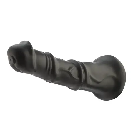 Anale Fantasy Dildo Zwart Opzetstuk 24 cm KlicLok