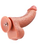 Gode réaliste Curved Beige Attachment 23 cm KlicLok Gode réaliste Curved Beige Attachment 23 cm KlicLok